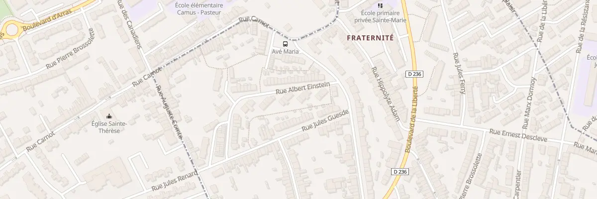 Plan du 13 Rue Albert Einstein à Outreau