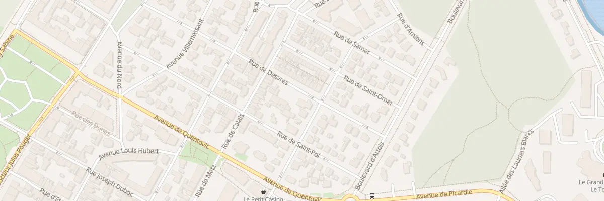 Plan du 24 Rue de Desvres au Touquet-Paris-Plage