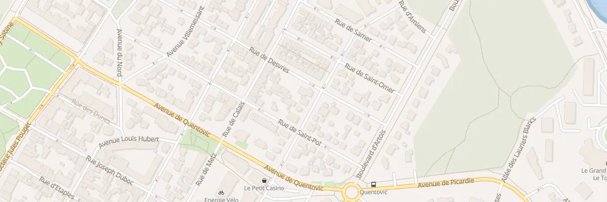 Plan du 16 Rue de Boulogne au Touquet-Paris-Plage