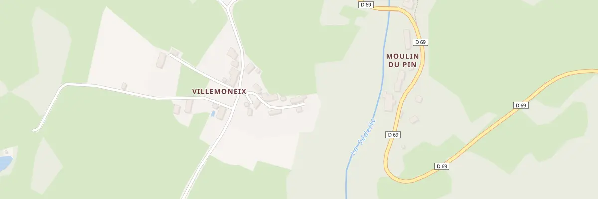 Plan du 7 Villemoneix à Lafat