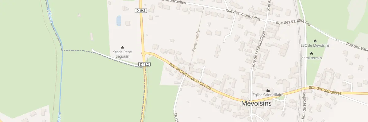 Plan du 7 Rue de l’Arbre de la Liberté à Mévoisins