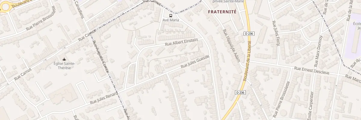 Plan du 20 Rue Jules Guesde à Outreau