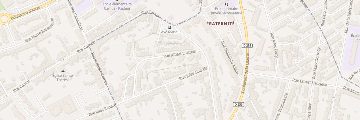 Plan du 11 Rue Albert Einstein à Outreau