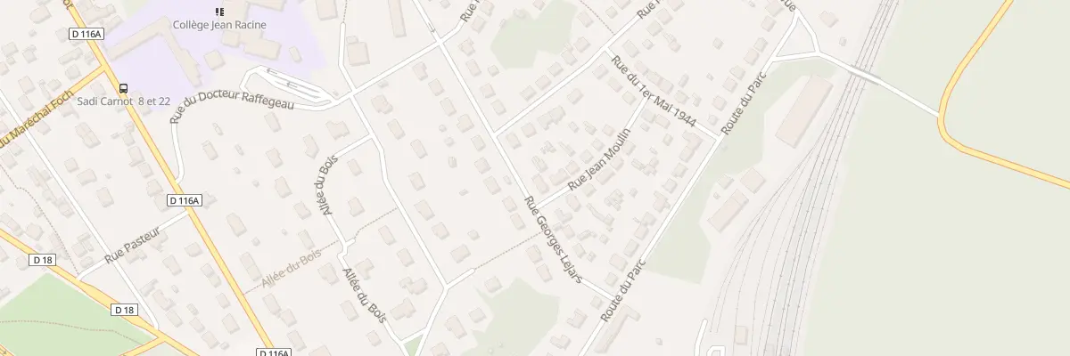 Plan du 1 Rue Jean Moulin à Maintenon