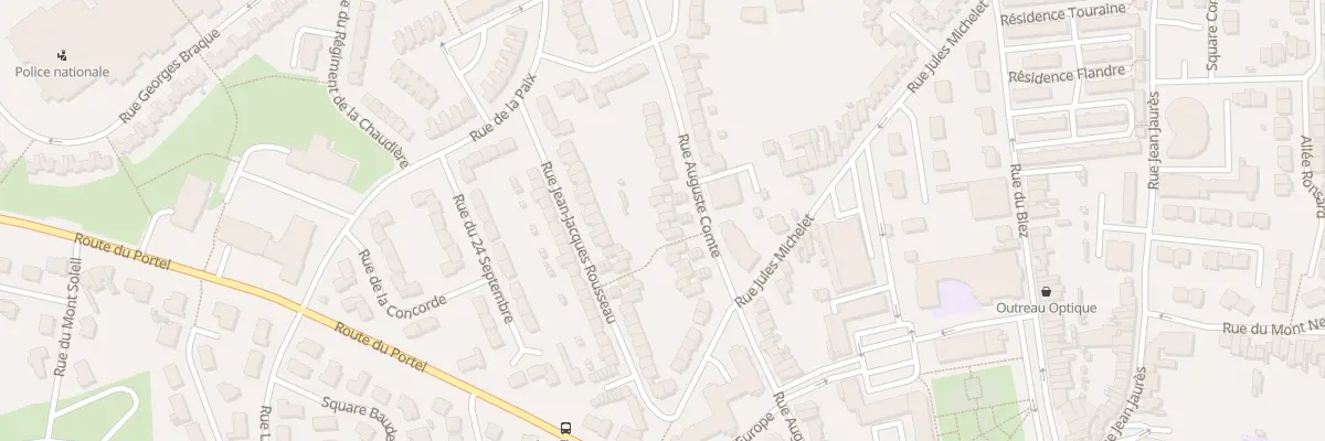 Plan du 207 Rue Auguste Comte à Outreau