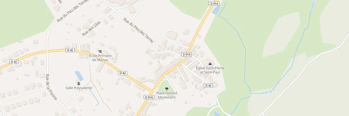 Plan du 65 Av du Limousin à Marsac