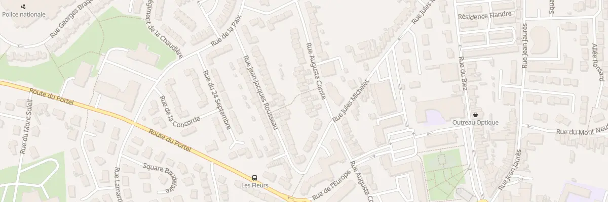 Plan du 223 Rue Auguste Comte à Outreau
