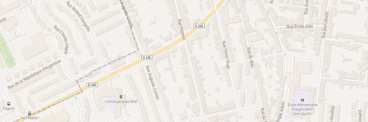 Plan du 87 Rue Pasteur à Outreau