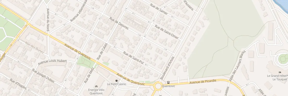 Plan du 13 Rue de Boulogne au Touquet-Paris-Plage