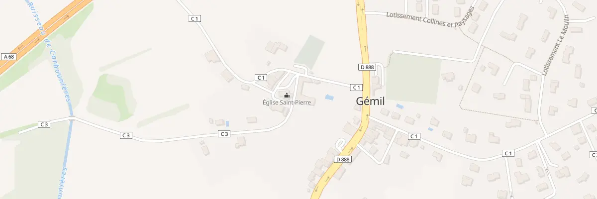 Plan du 6B Pl de l’Église à Gémil