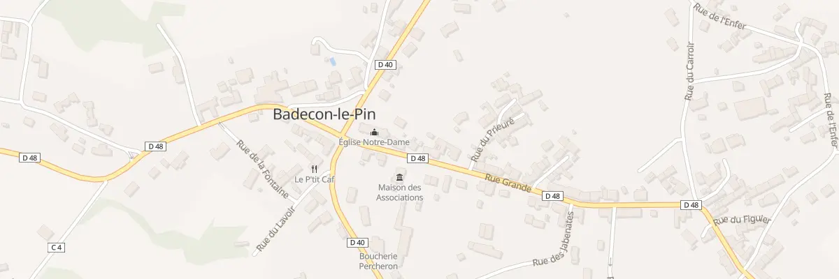 Plan du 5 Rue Grande à Badecon-le-Pin