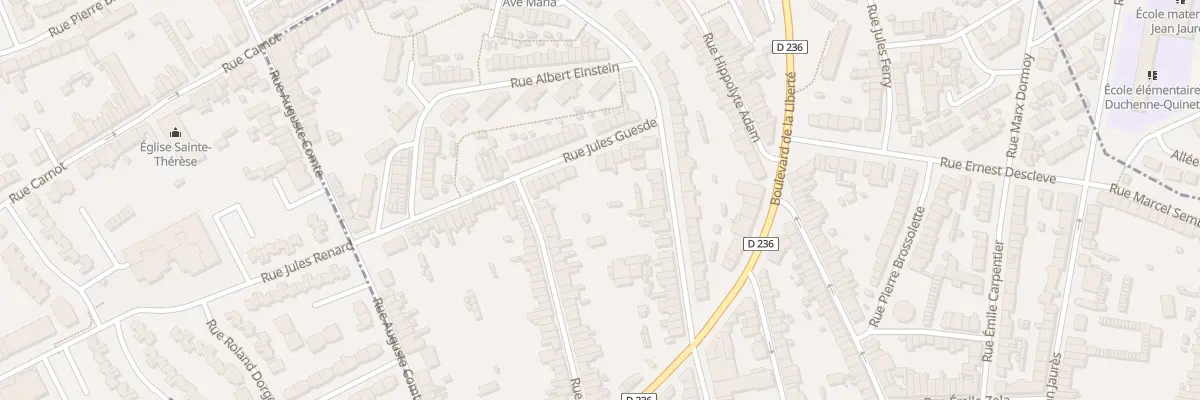 Plan du 19 Rue Jules Guesde à Outreau