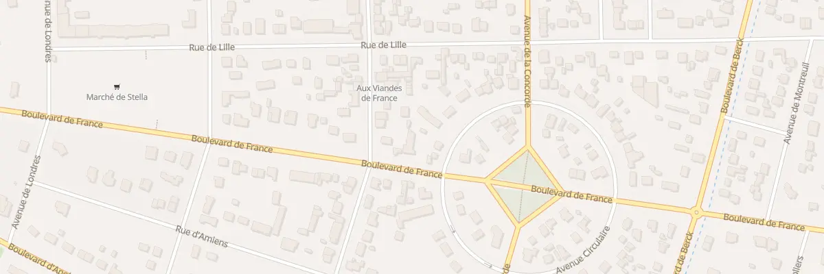 Plan du 2214 Bd de France à Cucq
