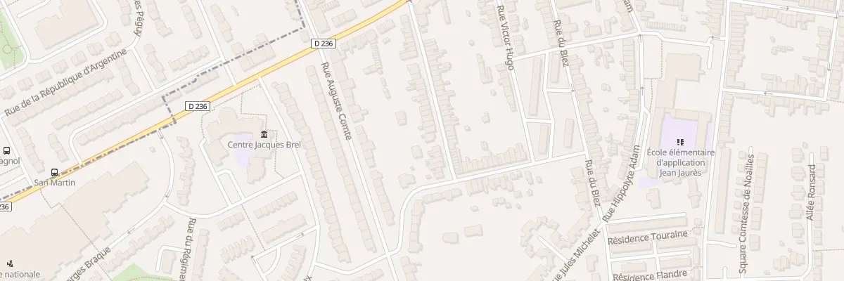 Plan du 57 Rue Pasteur à Outreau