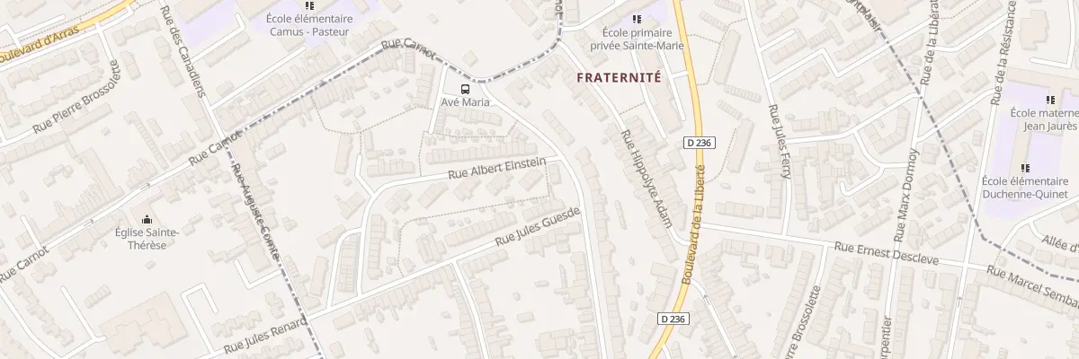 Plan du 1 Rue Albert Einstein à Outreau