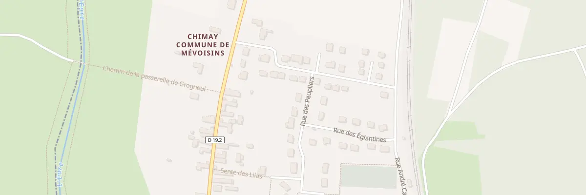 Plan du 22 Rue des Peupliers à Mévoisins