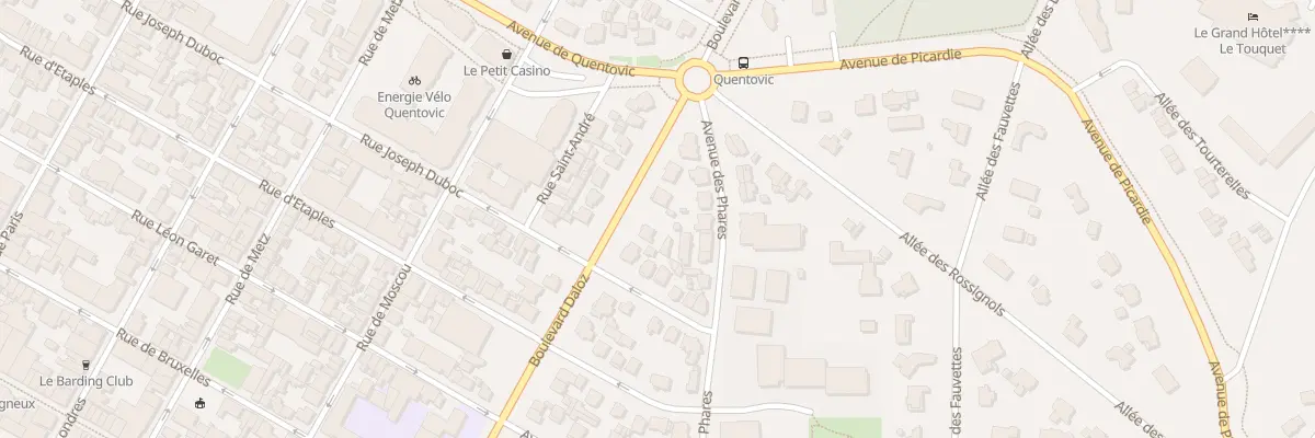 Plan du 7 Bd Daloz au Touquet-Paris-Plage