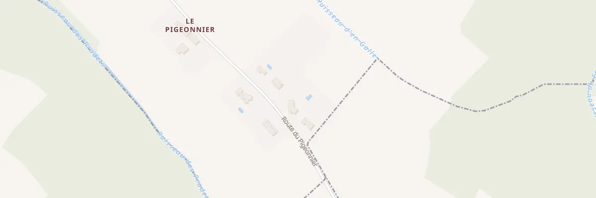 Plan du 1945 Rte du Pigeonnier à Gragnague