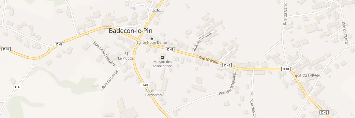 Plan du 8 Rue Grande à Badecon-le-Pin