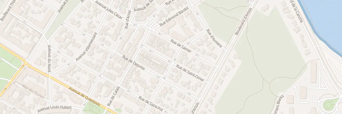 Plan du 6 Rue de Boulogne au Touquet-Paris-Plage