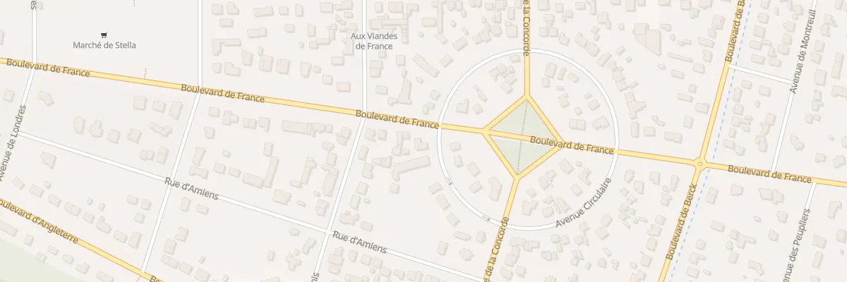 Plan du 2195 Bd de France à Cucq