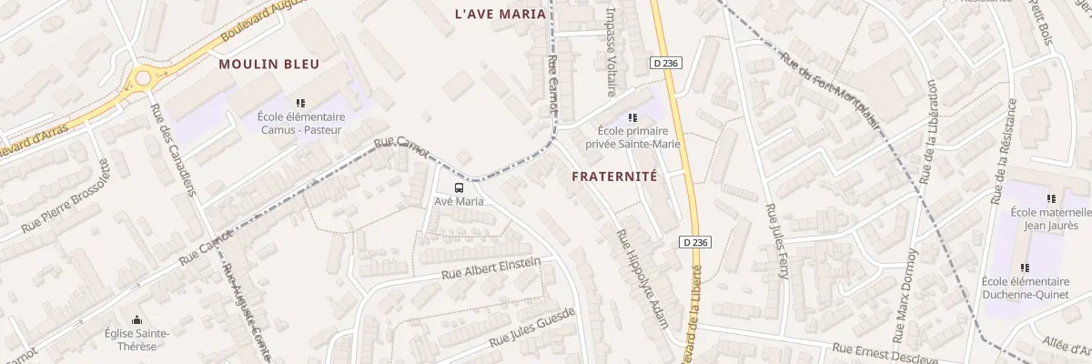 Plan du 74 Rue Carnot à Outreau