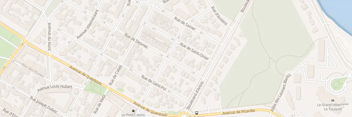 Plan du 45 Rue de Desvres au Touquet-Paris-Plage