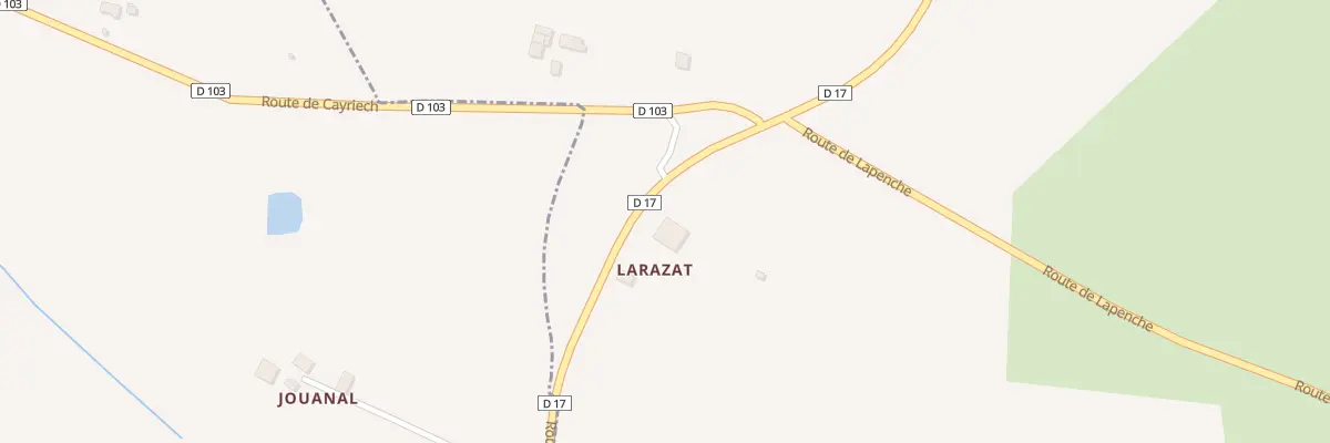 Plan du 5068 Larazat à Cayriech