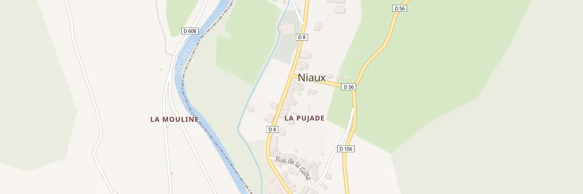 Plan du 93 La Pujade à Niaux