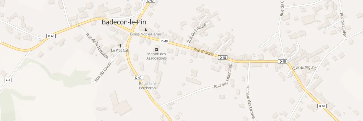 Plan du 12 Rue Grande à Badecon-le-Pin