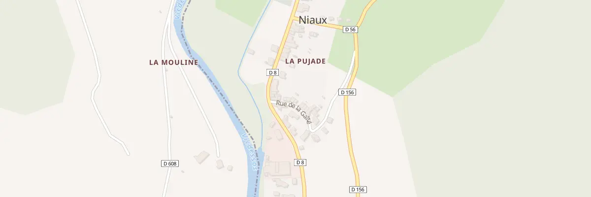 Plan du 105 La Pujade à Niaux