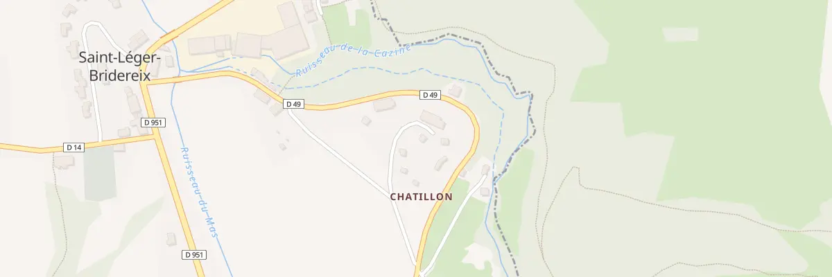 Plan du 11 Chatillon à Saint-Léger-Bridereix