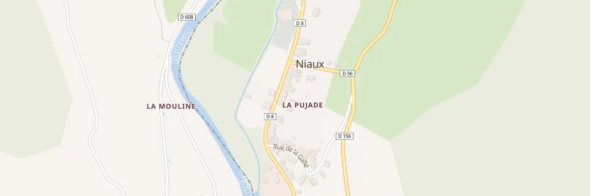 Plan du 96 La Pujade à Niaux