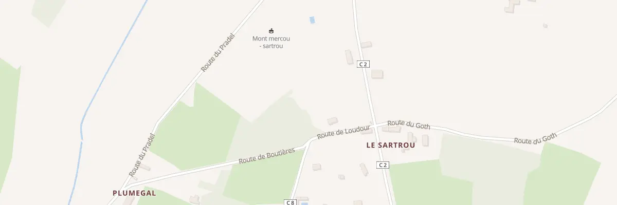 Plan du 5231F Sartrou à Creysse