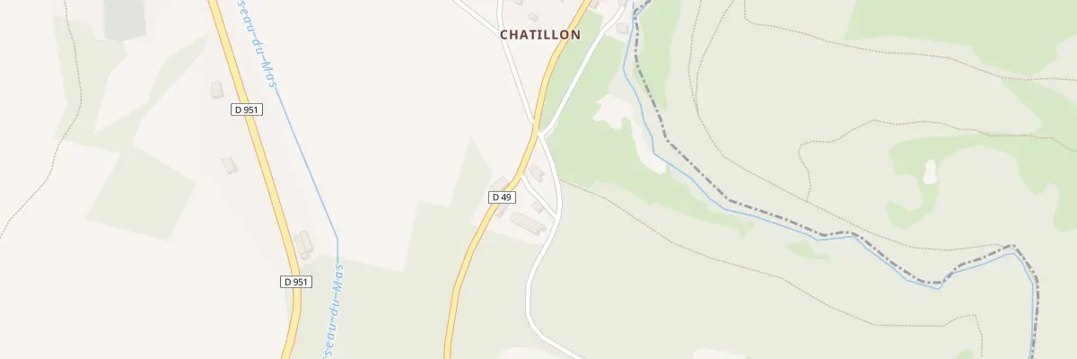 Plan du 14 Chatillon à Saint-Léger-Bridereix
