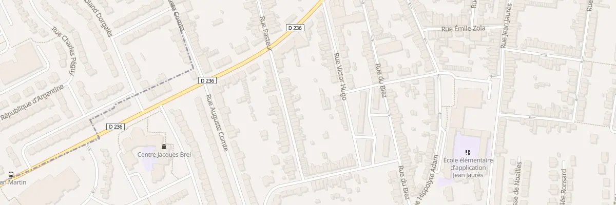 Plan du 74 Rue Pasteur à Outreau