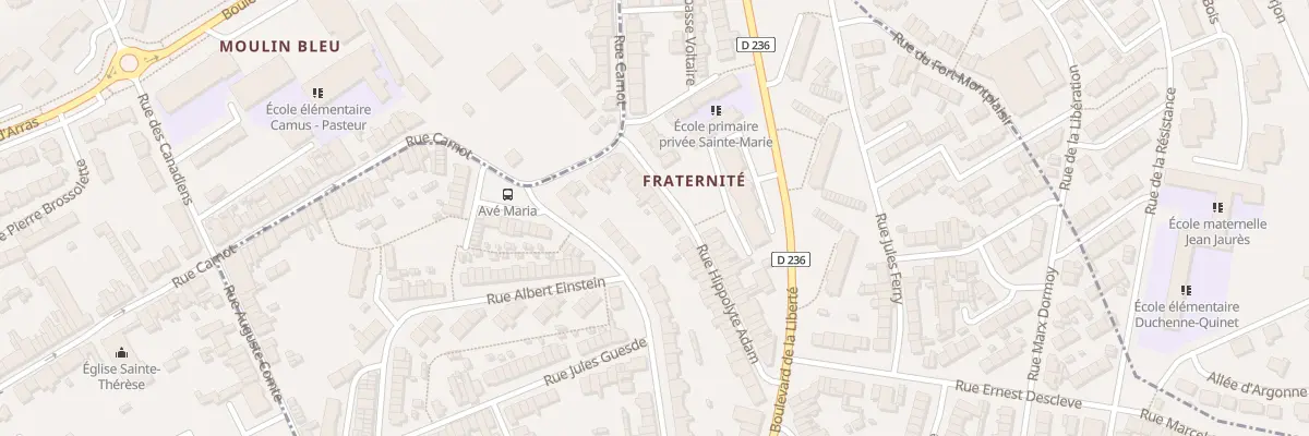 Plan du 183 Rue Hippolyte Adam à Outreau