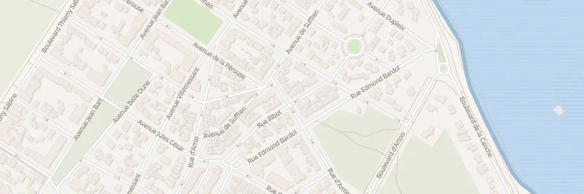 Plan du 28 Rue Ribot au Touquet-Paris-Plage