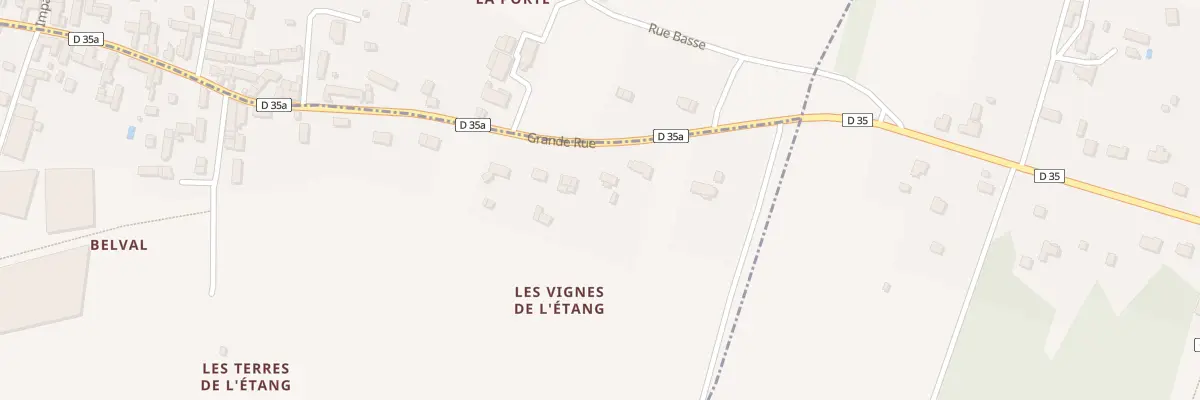 Plan du 34 Rue Grande Rue Champcol à La Vernelle