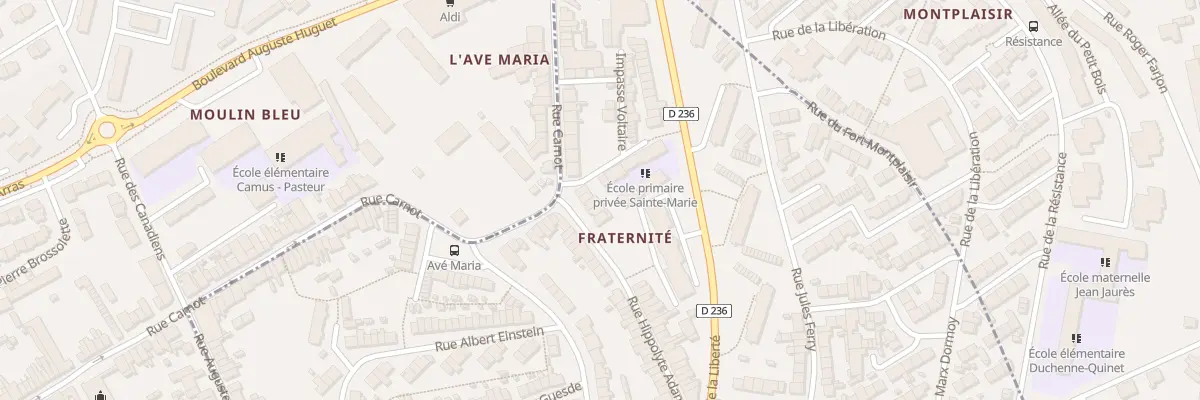 Plan du 150 Rue Hippolyte Adam à Outreau