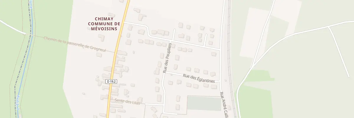 Plan du 9 Rue des Peupliers à Mévoisins