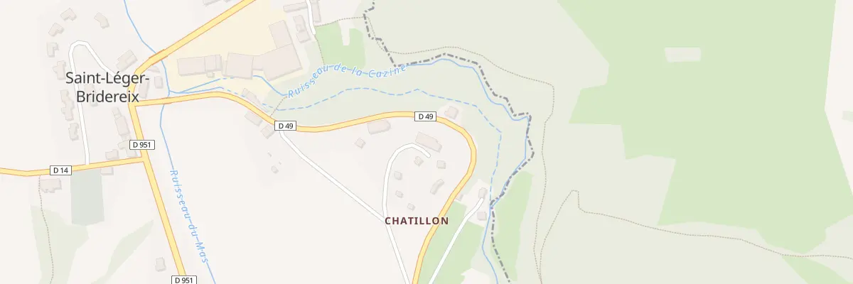 Plan du 10 Chatillon à Saint-Léger-Bridereix
