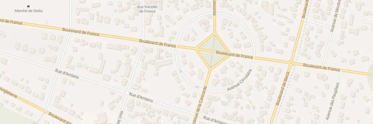 Plan du 2159 Bd de France à Cucq