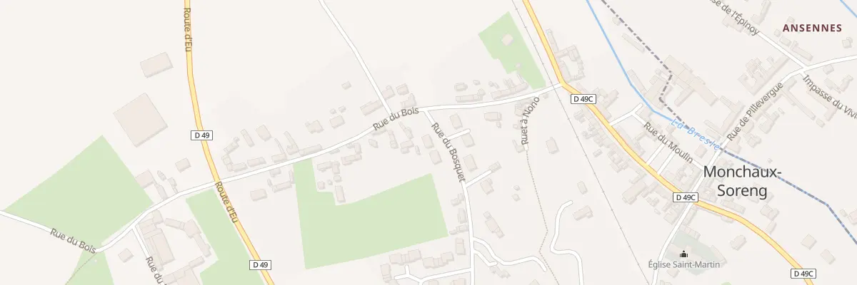 Plan du 2 Rue du Bosquet à Monchaux-Soreng