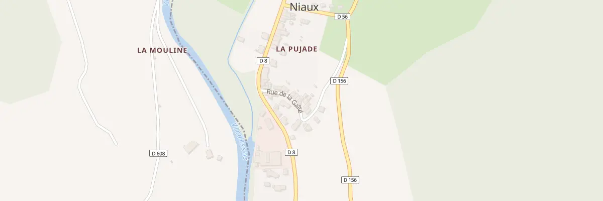 Plan du 109 La Pujade à Niaux