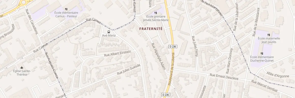 Plan du 169 Rue Hippolyte Adam à Outreau
