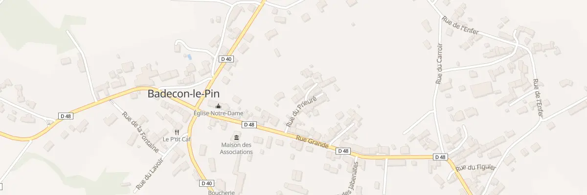 Plan du 3 Rue du Prieure à Badecon-le-Pin