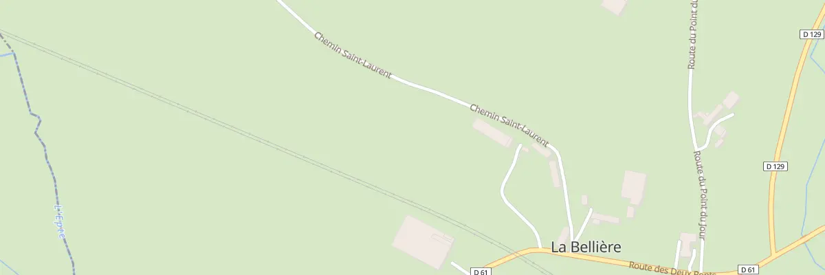 Plan du 3 Rte des Deux Ponts à La Bellière