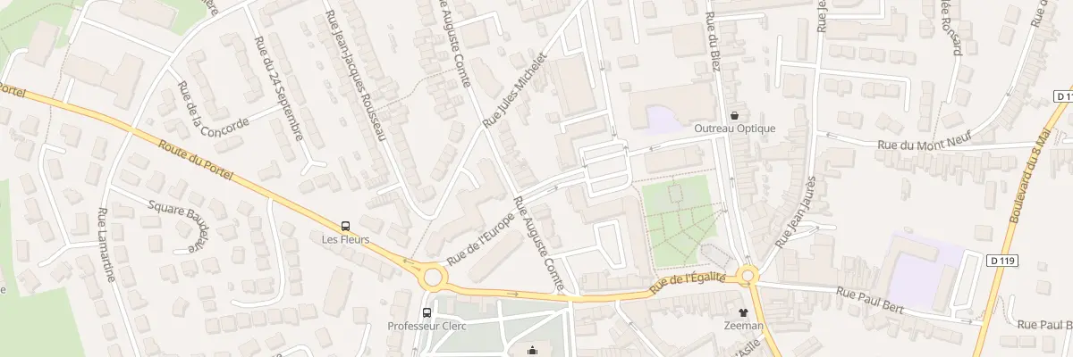 Plan du 30 Rue Auguste Comte à Outreau
