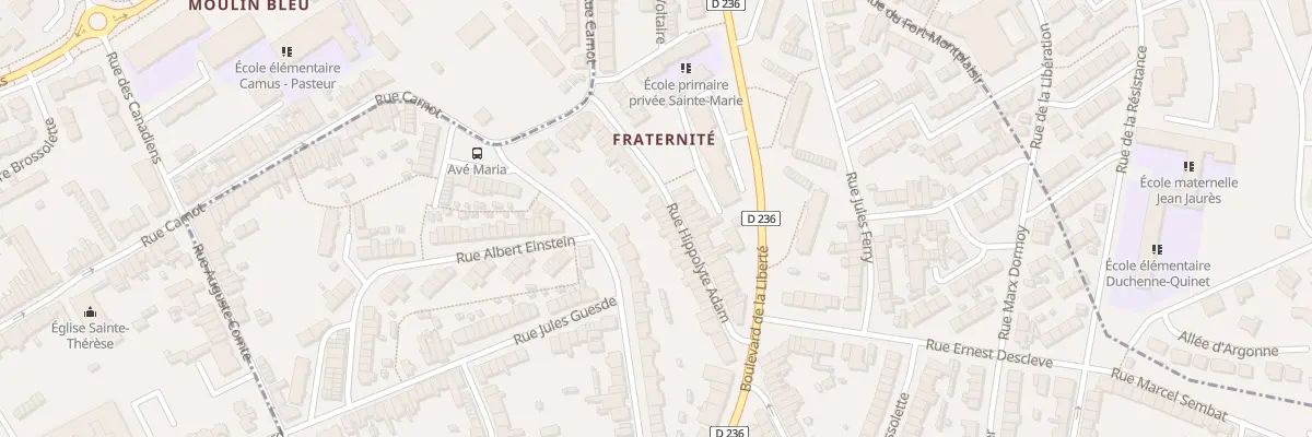 Plan du 171 Rue Hippolyte Adam à Outreau